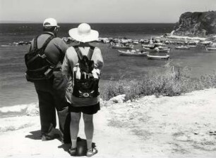 Wanderer vor Porto Roma, Zakynthos