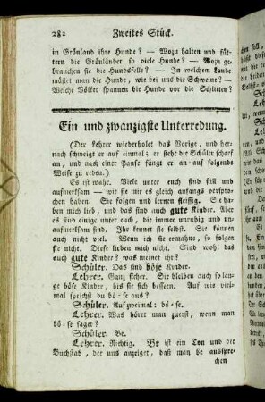Ein und zwanzigste Unterredung. - Dreissigste Unterredung.