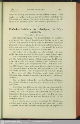 Einfaches Verfahren zur Anfertigung von Balgauszügen