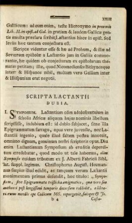 Scripta Lactantii Dubia