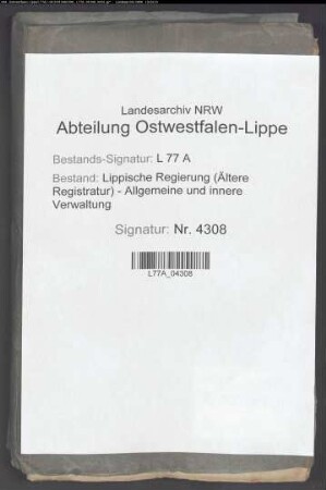 Aufhebung des Leibeigentums im Amt Detmold, Vogtei Lage u. Heiden