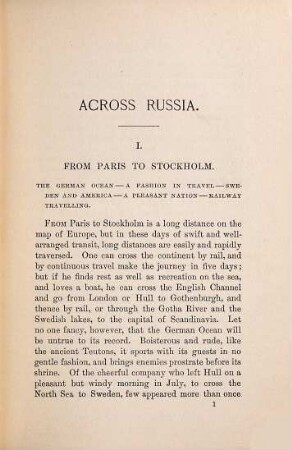 Across Russia : from the Baltic to the Danube