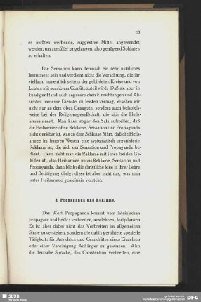 d. Propaganda und Reklame