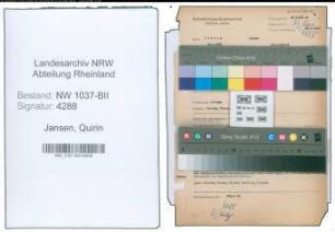 Entnazifizierung Quirin Jansen , geb. 20.01.1888 (Angestellter)