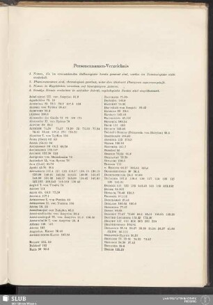 Personennamen-Verzeichnis