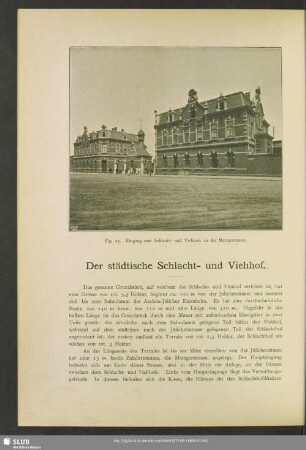 Der städtische Schlacht- und Viehhof