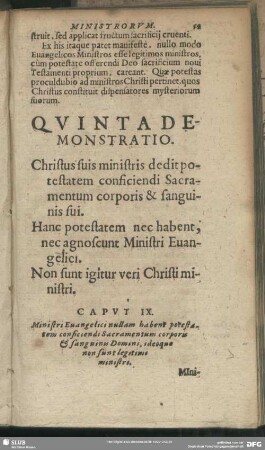 Quinta Demonstratio