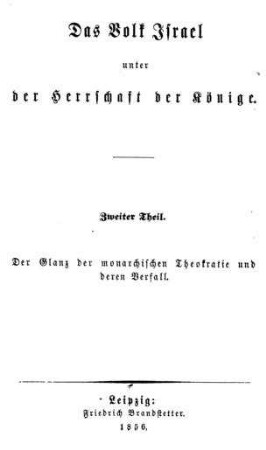 Der Glanz der monarchischenTheokratie und deren Verfall