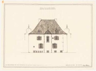 Villa von Benkö, Budapest: Nordfassade 1:100