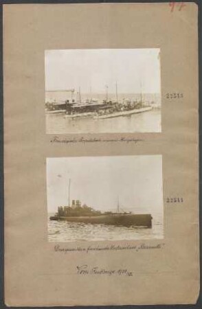 Das gesunkene französische Unterseeboot Bernoulli