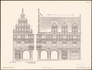 Fassadenentwürfe für Lübeck Das Ergebnis d. Wettbewerbes, ausgeschrieben d. d. Verein von Kunstfreunden zu Lübeck, bearb. v. Richard Landé, Leipzig 1901: Ansichten