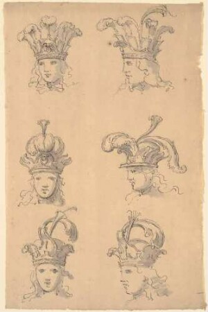 Kopfputz für Kavaliere zum Venusfest 1719 in Dresden