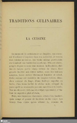 La cuisine