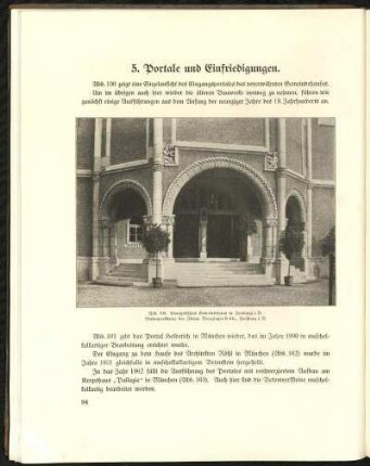 5. Portale und Einfriedigungen.