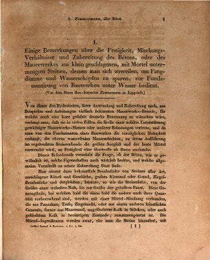 Journal für die Baukunst : in zwanglosen Heften. 3, 3. 1830