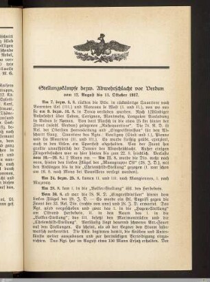 Stellungskämpfe bezw. Abwehrschlacht vor Verdun