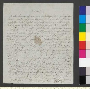 Brief von Goethe, August von an Goethe, Johann Wolfgang von
