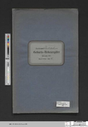 Geburtsregister Güldendorf 1907 (Zweitregister)