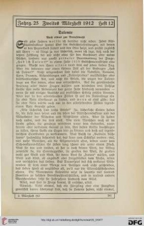 Heft 12 (2. Märzheft 1912)