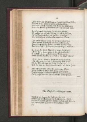 Wie Siegfried erschlagen ward.