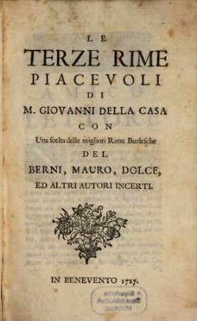 Le terze rime piacevoli