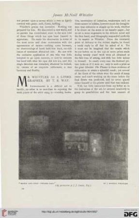 30: Mr. Whistler as a lithographer