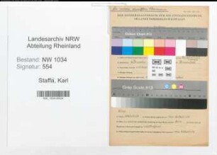 Entnazifizierung Karl Staffa , geb. 10.12.1911 (Feldwebel)