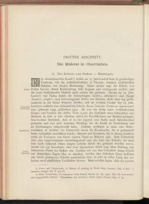 Dritter Abschnitt. Die Malerei in Oberitalien.