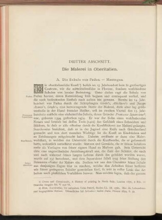 Dritter Abschnitt. Die Malerei in Oberitalien.