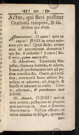351-358, Actus, qui fieri possunt Orationis tempore, & ...