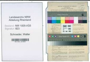 Entnazifizierung Walter Schroeder , geb. 22.08.1893 (Geschaeftsfuehrer)
