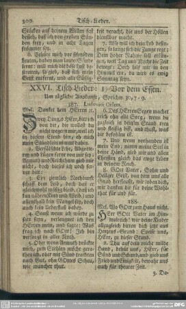 XXVI. Tisch-Lieder