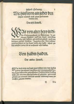 Zehend Ordnung.