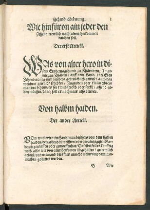 Zehend Ordnung.
