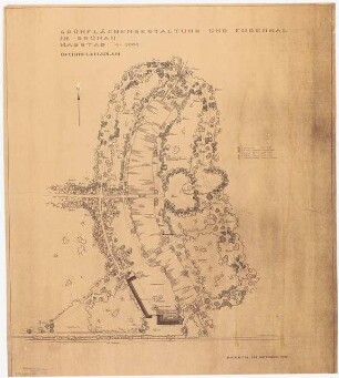 Ehrenmal Berlin-Grünau: Baumpflanzplan 1:1000