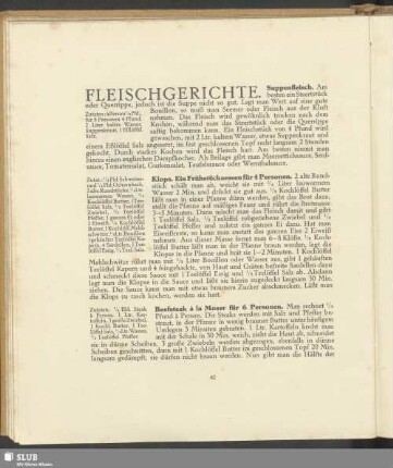 Fleischgerichte