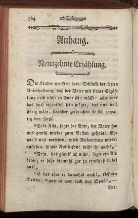 Anhang. Neunzehnte Erzählung.