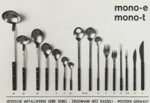 Bestecksatz Serie „mono-e“ und „mono-t“
