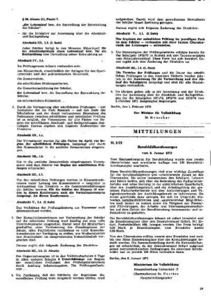Berufsbildkurzfassungen : 3/73 vom 8. Januar 1973 ; [Mitteilungen]