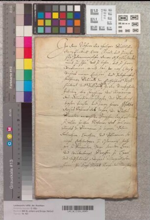 Notariatsinstrument betreffend das Testament des Caspar Ledebur, Dechant von St. Johann und Dionys.