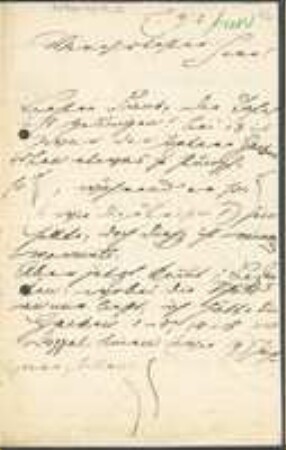 Brief von Ferdinand Christian Gustav Arnold an Unbekannt