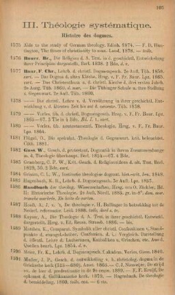 III. Théologie systématique