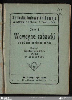 Wowcyne zabawki za pěkne serbske dźěći