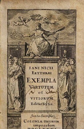 Iani Nicii Erythræi Exempla Virtutum et Vitiorum