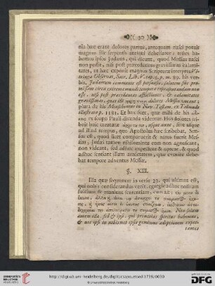 § XIII. Quid Paulus intelligat per primitias spiritus ex Philologia exhibetur […]