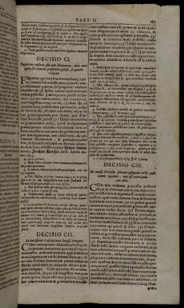 Decicio CI. - Decisio CL.