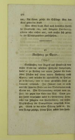40. Reichstag zu Speier. (1544.)
