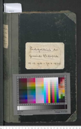 Protokollbuch der Gemeinde Westerfilde