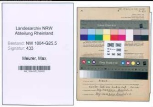 Entnazifizierung Max Meurer , geb. 26.02.1909 (Baecker)