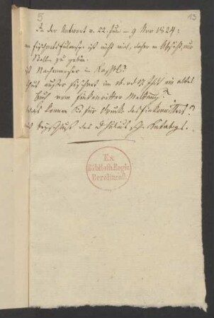 Notizen zu Brief an Jacob Grimm